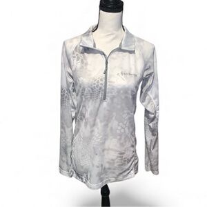 Kryptek Athletic Shirt 1/4 Zip Woman’s L Long Sleeve Outdoor